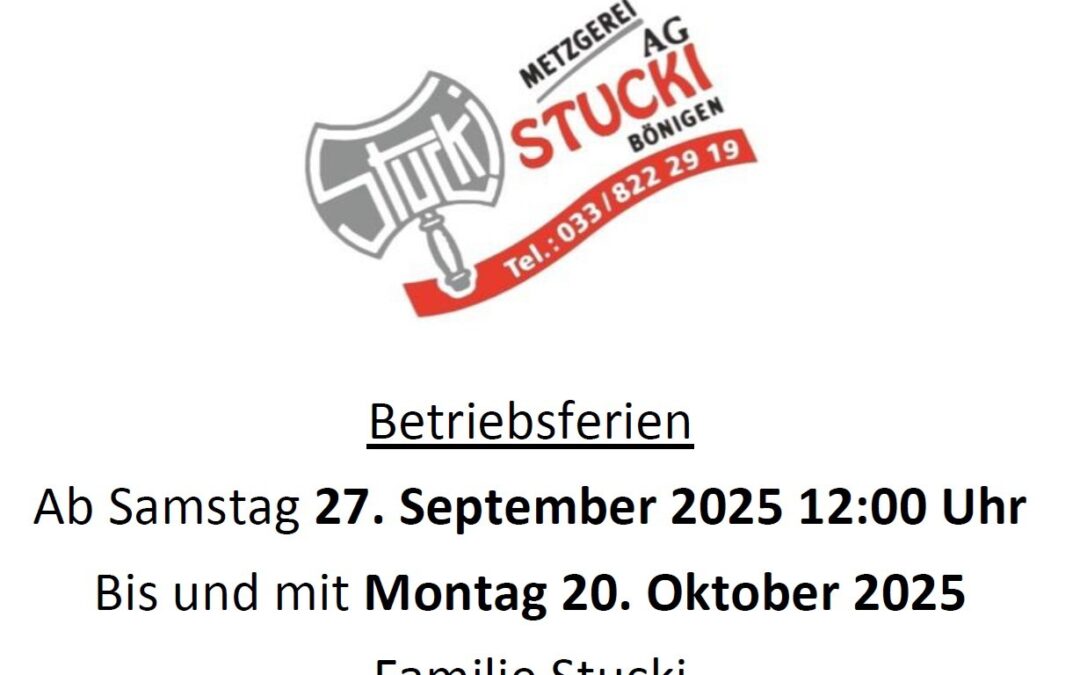 Wir sind dann mal kurz weg.